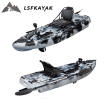 LSF wholesale 8ft  foot pedal kayak with seat and fishing accessories